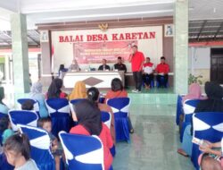 Rangkaian HUT Ke 50 Partai, PAC PDI Perjuangan Kecamatan Purwoharjo Banyuwangi Sosialisasi Hidup Sehat dan Penanganan Stunting