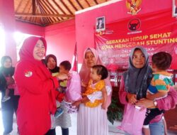 Peringati HUT PDIP ke 50 Tahun, Ir. Yayuk Banar Sri Pangayom Bagikan Makanan Sehat